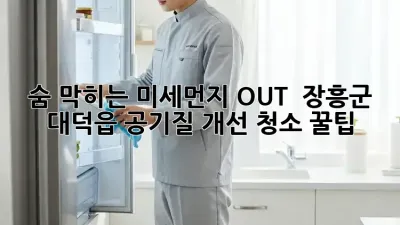 숨 막히는 미세먼지 OUT! 💨 장흥군 대덕읍 공기질 개선 청소 꿀팁 🏡