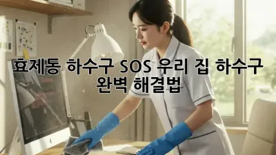 효제동 하수구 SOS🚨 우리 집 하수구, 완벽 해결법! 🚽✨
